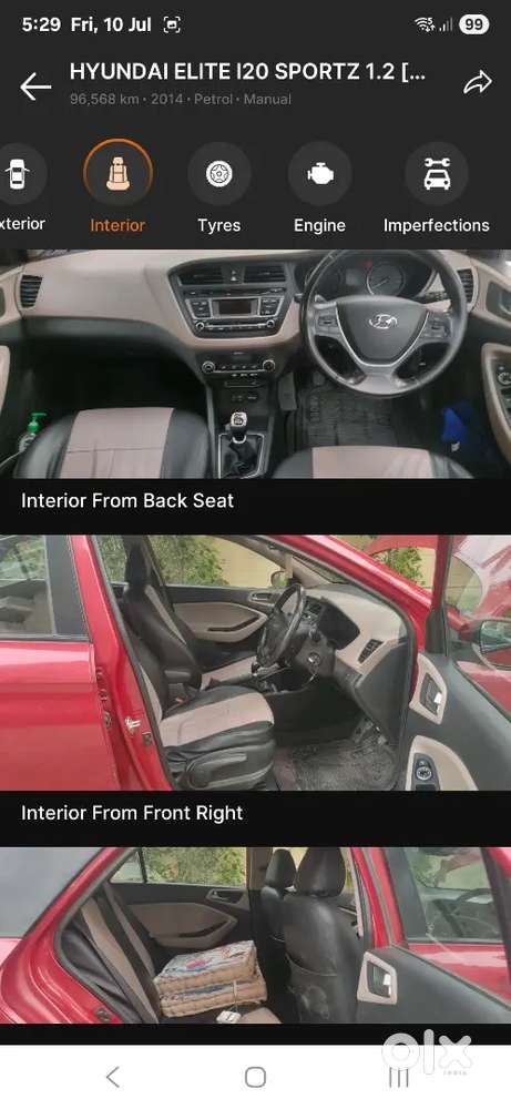 Up Number Hyundai I20 Sportz 2014 Petrol Manual