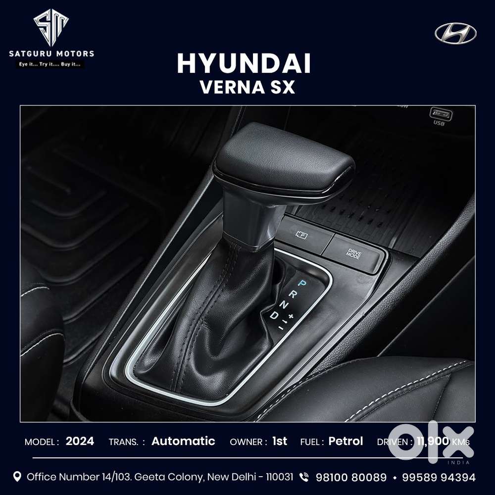 Hyundai Verna Sx 1.5 Petrol Ivt, 2024, Petrol