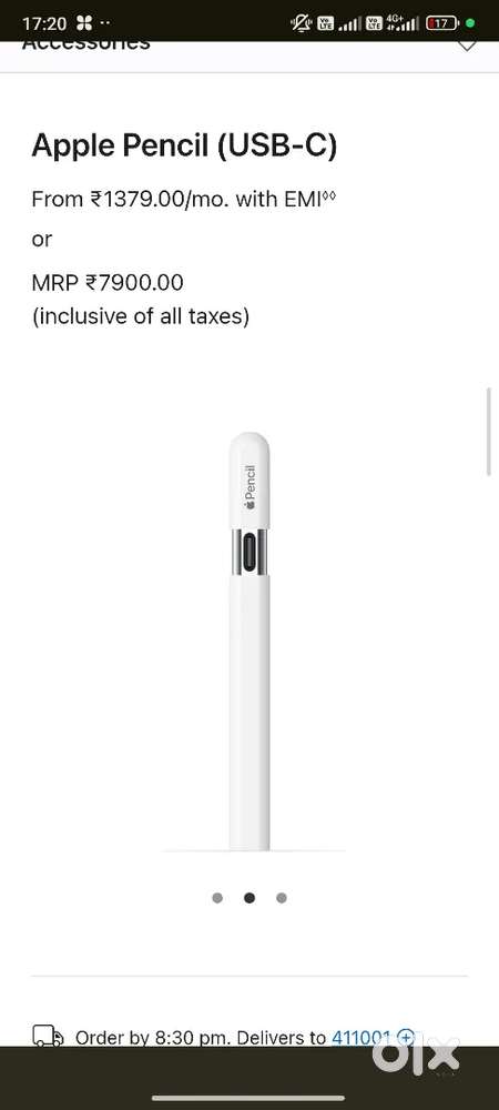 Apple Pencil USB-C – Like New Opened Only for Compatibility Check