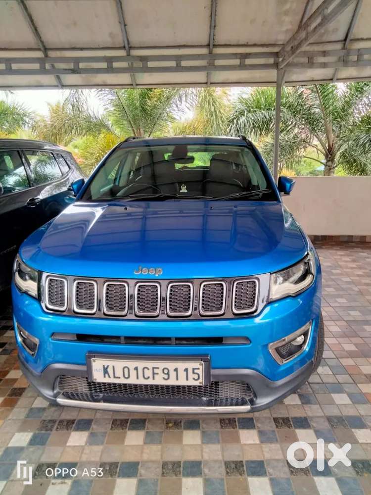 Blue Petrol Jeep Compass Car
