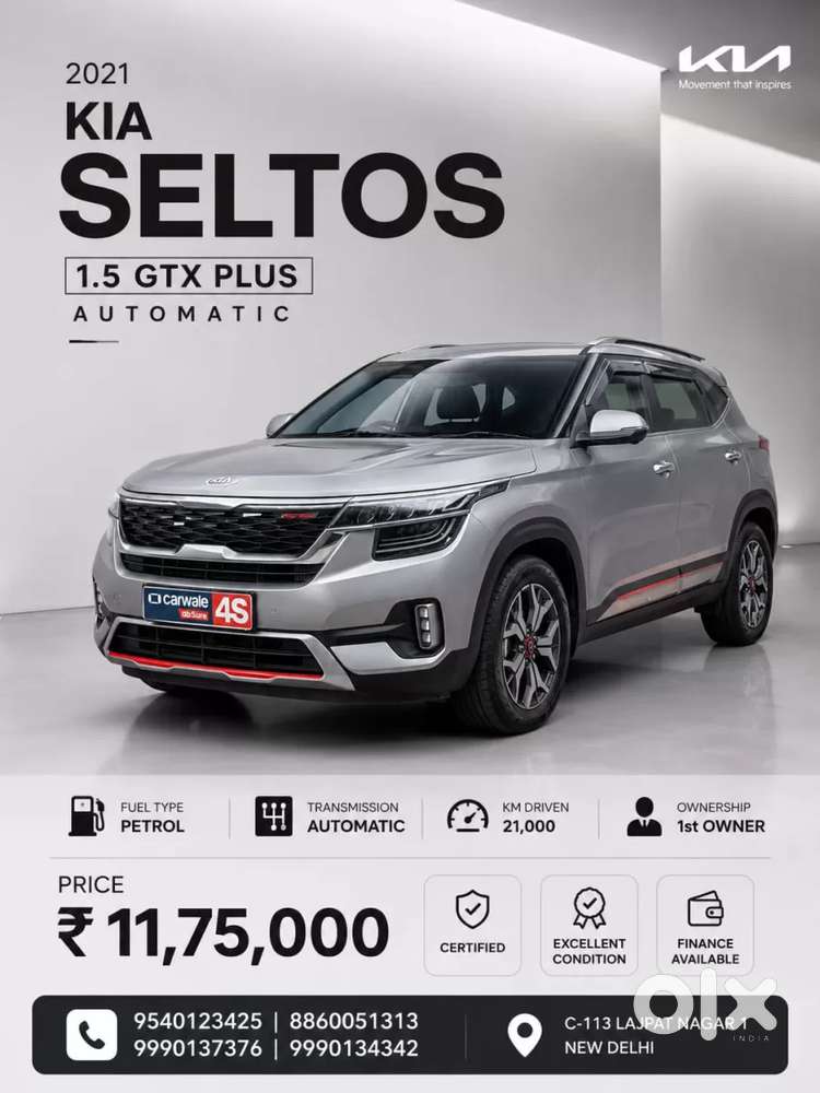 Kia Seltos Gtx Dct, 2021, Petrol