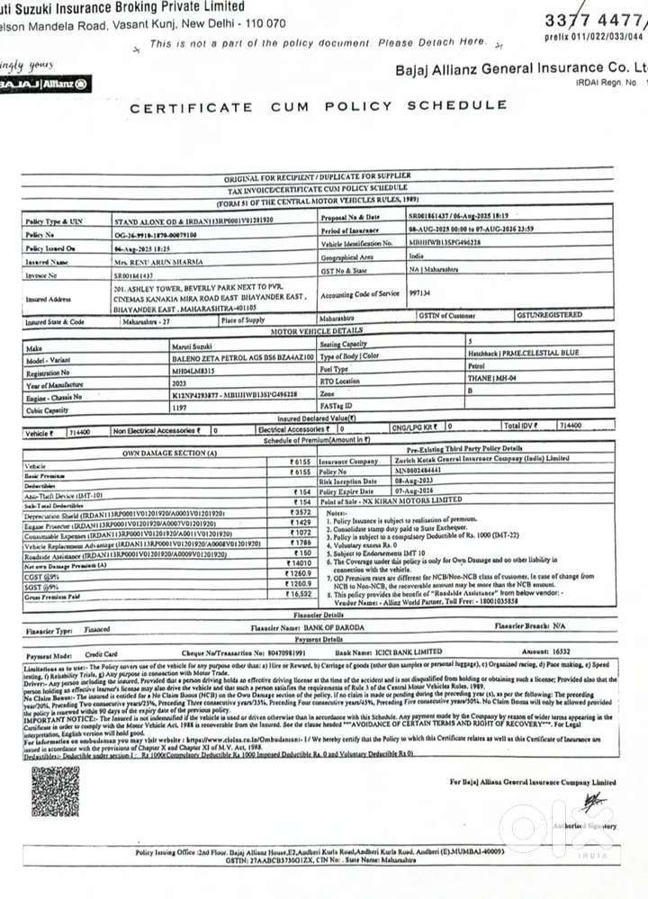 Maruti Suzuki Baleno 1.2 Zeta At, 2023, Petrol
