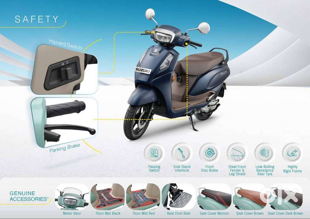 Matte Black Access 125 Bs6 Drum Colours Suzuki Access 125 Price