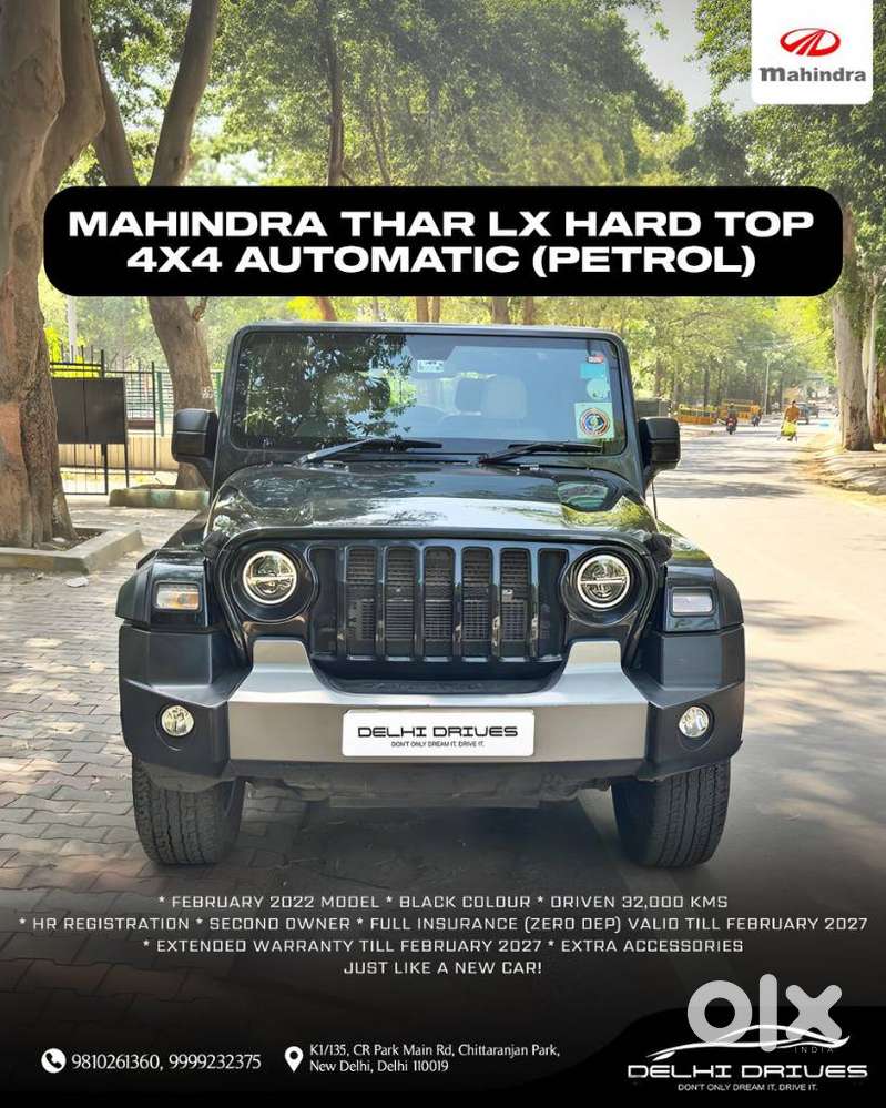 Mahindra Thar Lx P At 4wd 4s Ht, 2022, Petrol