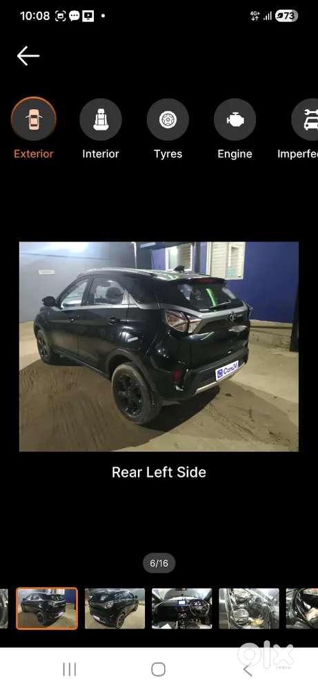 Single Owner Tata Nexon Xz+ (o) Dark Edition  Petrol  77k Km