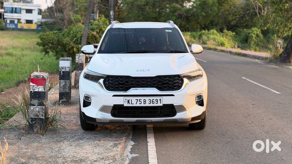 Kia Sonet Htx Diseal 2021 White Sunroof