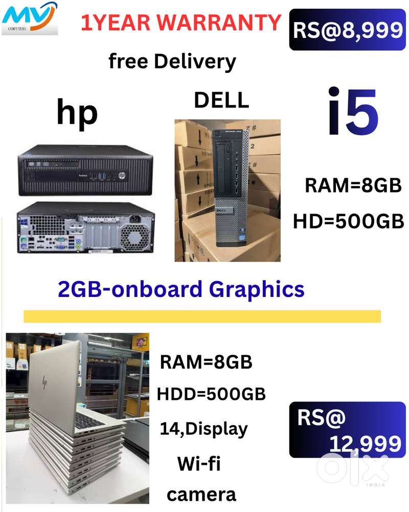 desktop compute hp Good Speed Performance Warranty with Bill Available