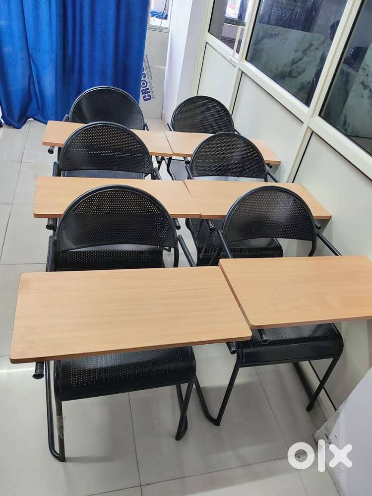 Iron Chairs with Writing Pad for Training Coaching /Tuition