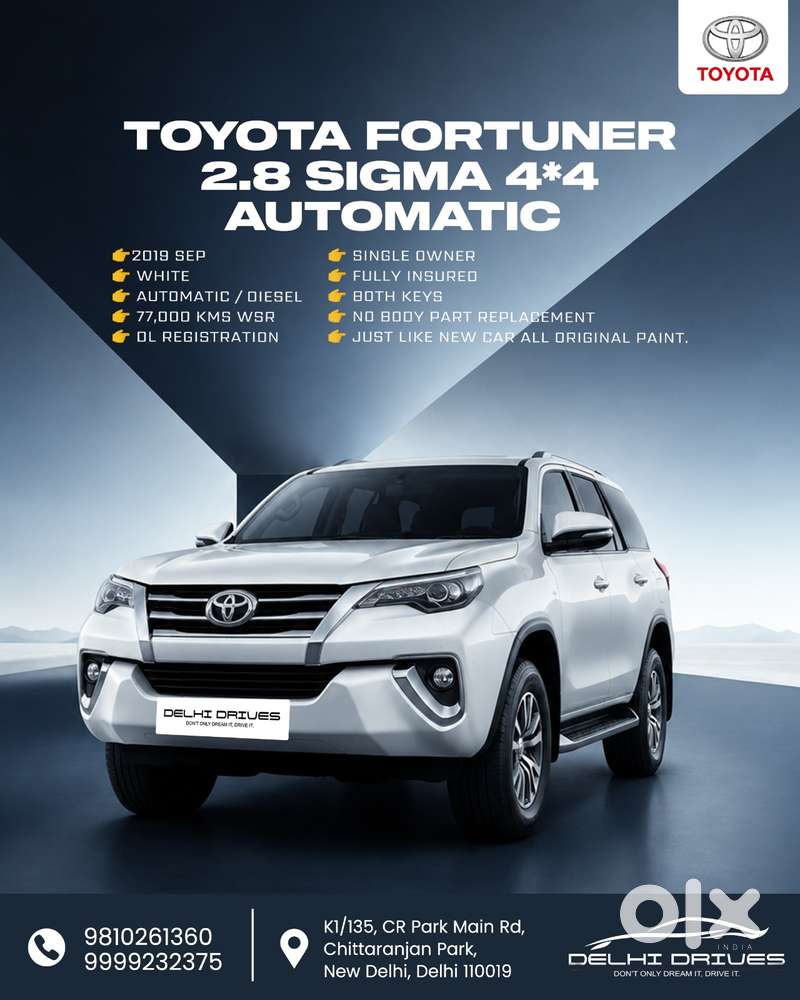 Toyota Fortuner 4x4 At 2.8 Diesel, 2019, Diesel