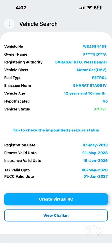 Hyundai Verna, 2013, Petrol