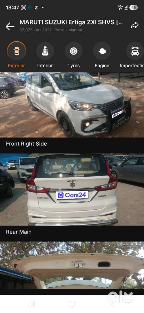 2021 Maruti Ertiga Petrol Year