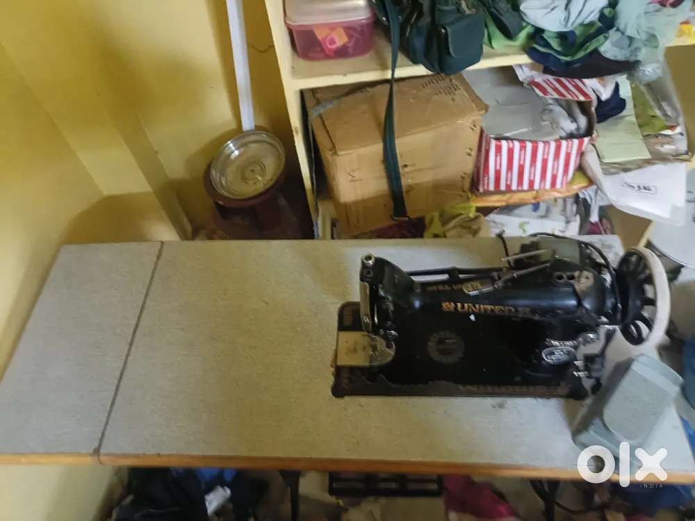 United Double singer Tailoring machine, with new big table and motor