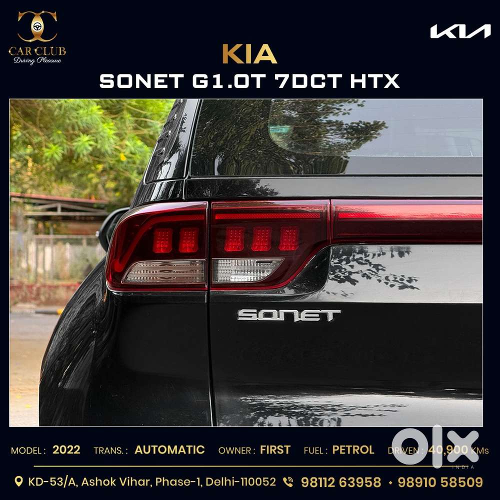 Kia Sonet 1.0 Htx Dct Anniversary Edition, 2022, Petrol