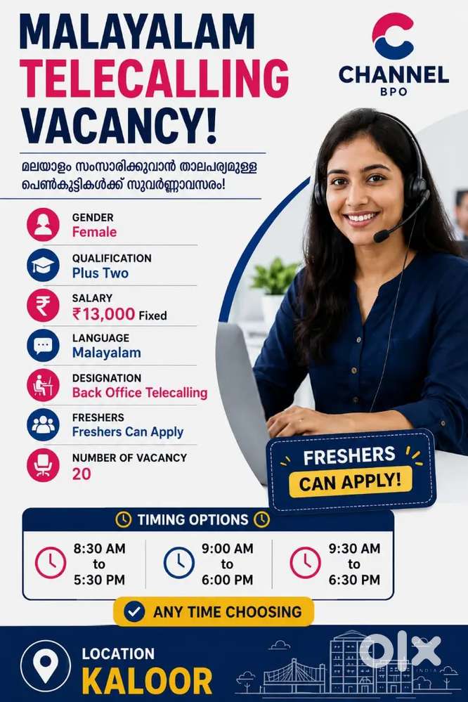 TELECHANNEL TELECALLING VACANCY