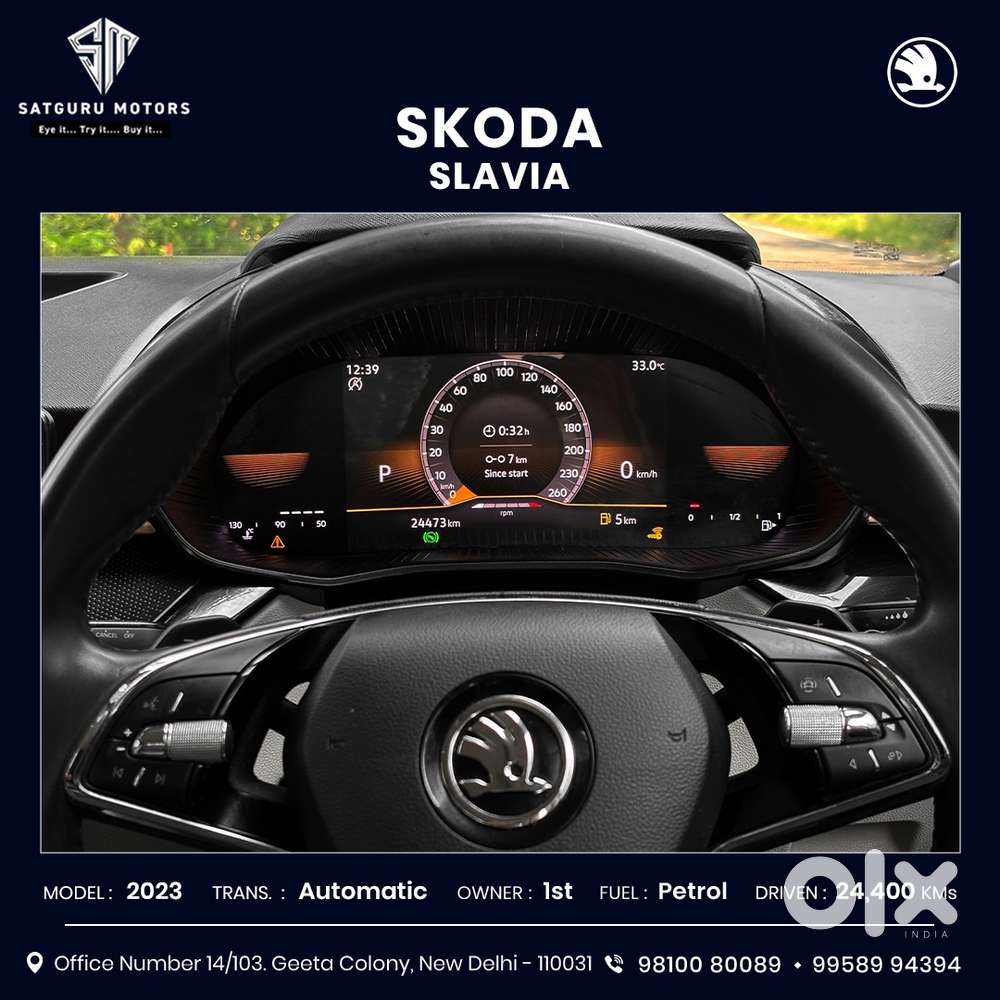 Skoda Slavia 1.0 Tsi Style At, 2023, Petrol