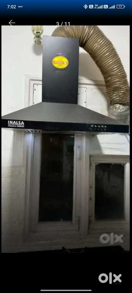 Kitchen gas with two chimney