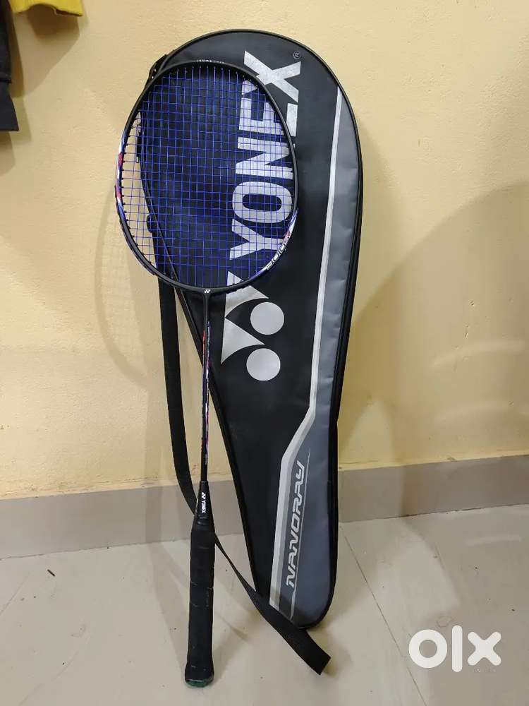 YONEX BADMINTON RACKET & NIVEA BADMINTON NON MARKING SHOE