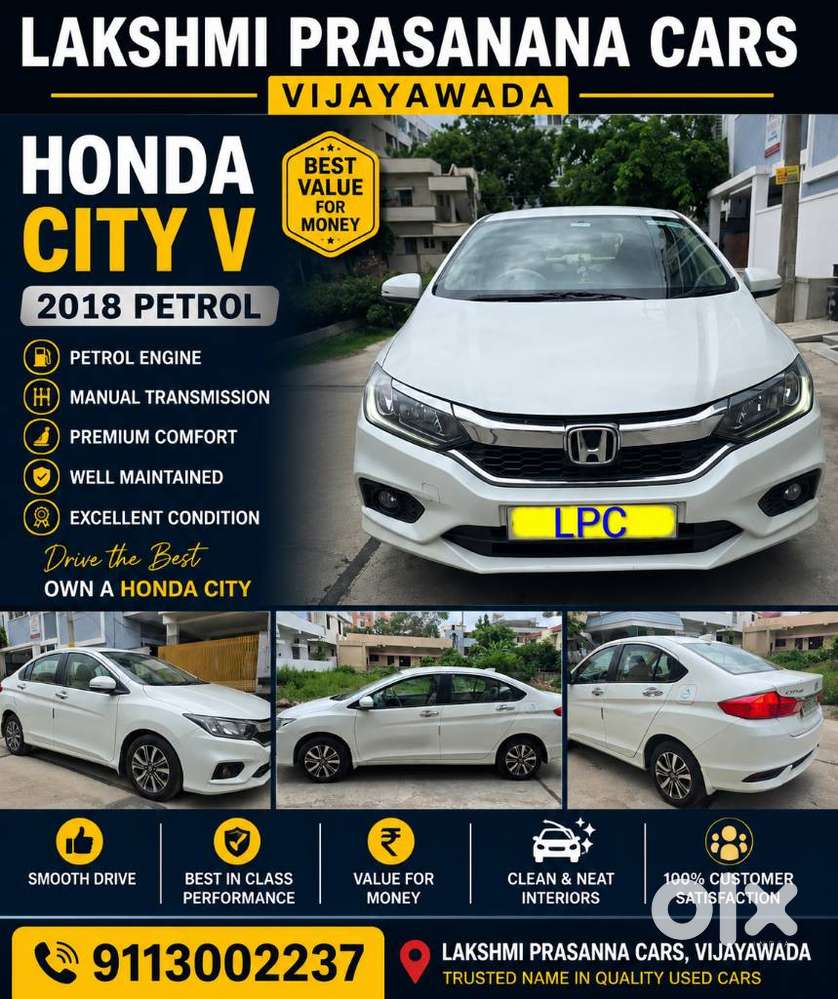 Honda City I-vtec V, 2018, Petrol
