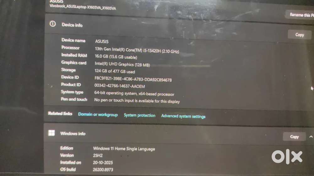 ASUS Vivobook 15 Laptop, 13th Gen Intel Core i5-13420H, 16GB RAM, 477G