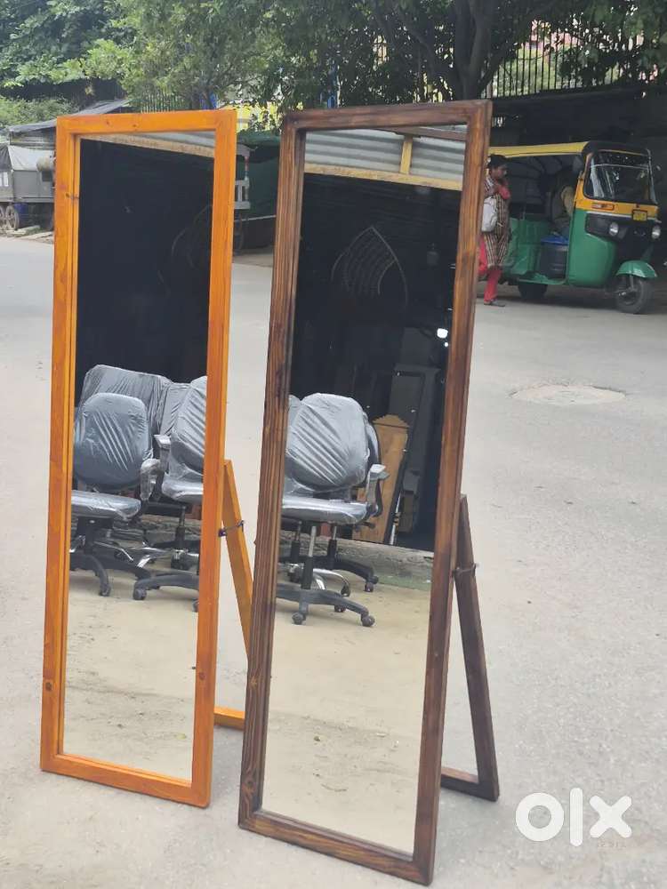 Brand new pinewood frame with saint gobain company full mirror 18x60