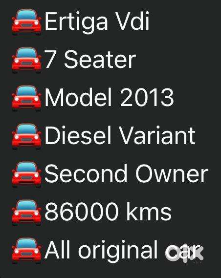 Maruti Suzuki Ertiga 2012-2015 Zdi Plus, 2013, Diesel