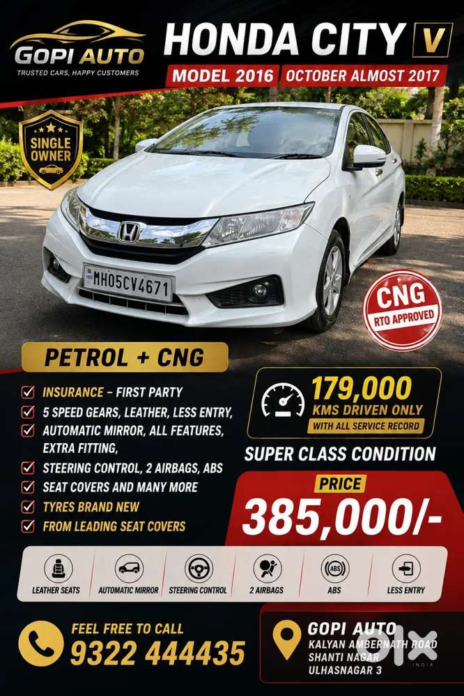 Honda City V Mt, 2021, Petrol