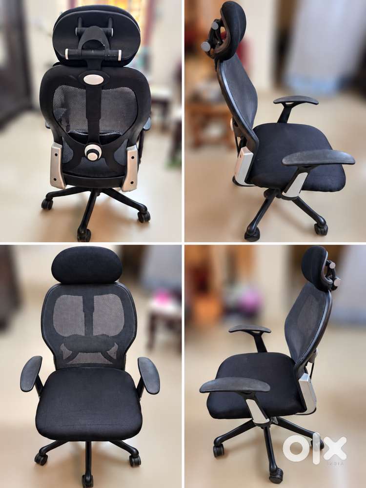 Ergonomic Mesh Office Chair with Headrest & Lumbar Support