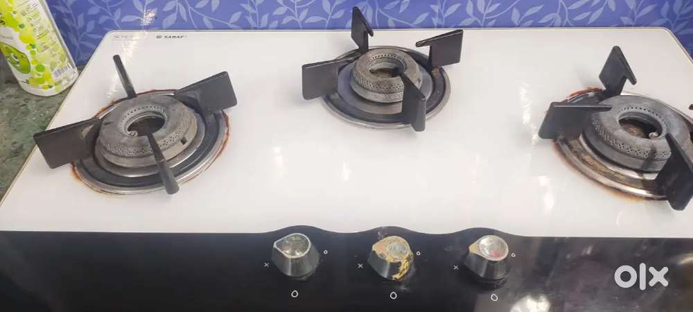 Three burner gas good condition working
