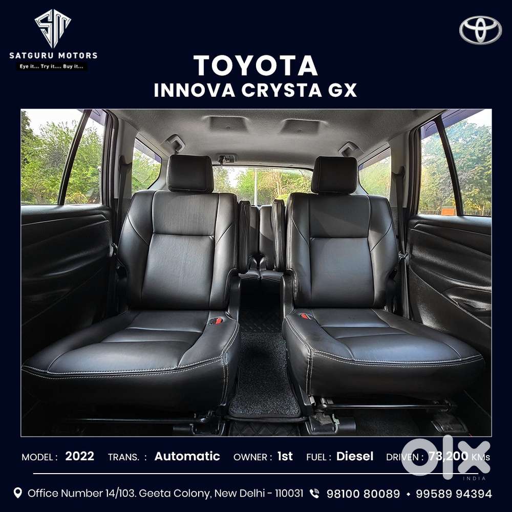 Toyota Innova Crysta 2.8 Gx At 7 Str, 2022, Diesel