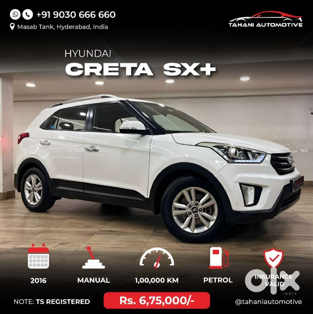 Hyundai Creta 1.6 Sx Plus Vtvt, 2016, Petrol