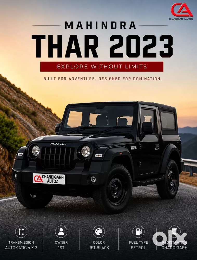 Mahindra Thar Lx Hard Top Petrol At Rwd, 2023, Petrol