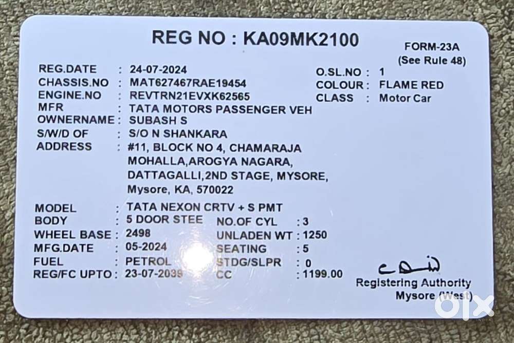 Tata Nexon 1.2 Revotron Xz Plus, 2024, Petrol