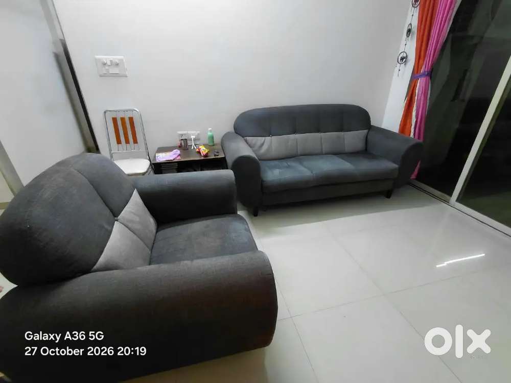 One 3 seater & one single seater sofa
