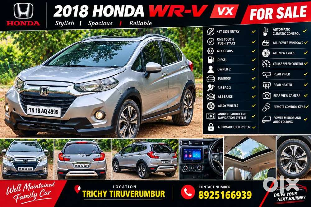 Honda Wr-v Exclusive Diesel, 2018, Diesel