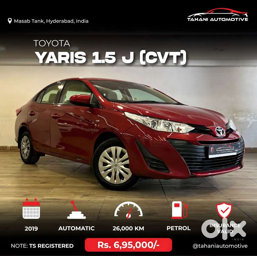 Toyota Yaris J Cvt, 2019, Petrol
