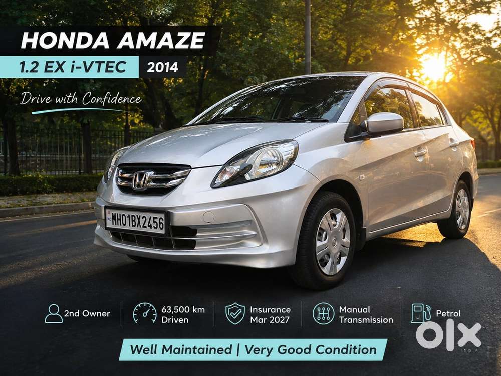 Honda Amaze 1.2 Exclusive, No Work Needed / Low Km / Ready To Drive