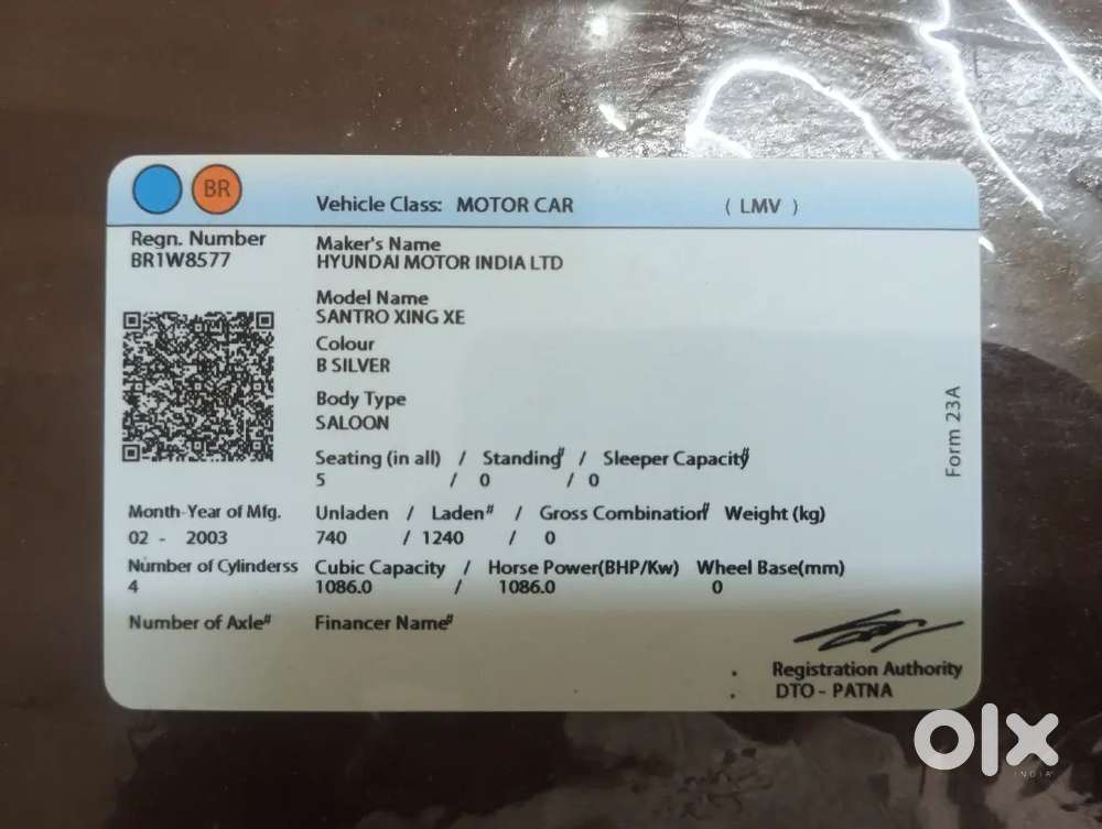 Hyundai Santro Xing 2003 Petrol 56000 Km Driven