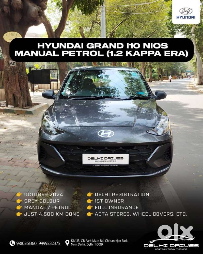 Hyundai Grand I10 Nios Era 1.2 Kappa Vtvt, 2024, Petrol