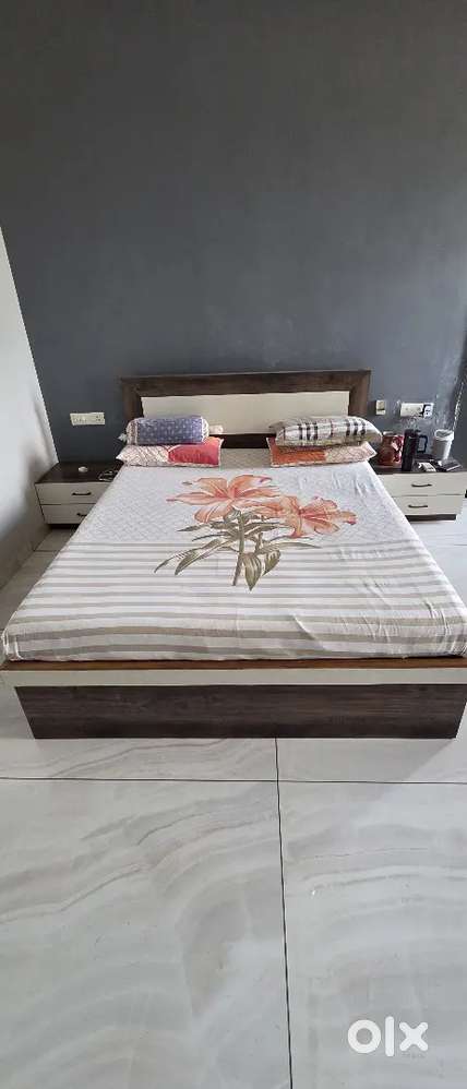 Rot Iron Hydraulic Storage Bed