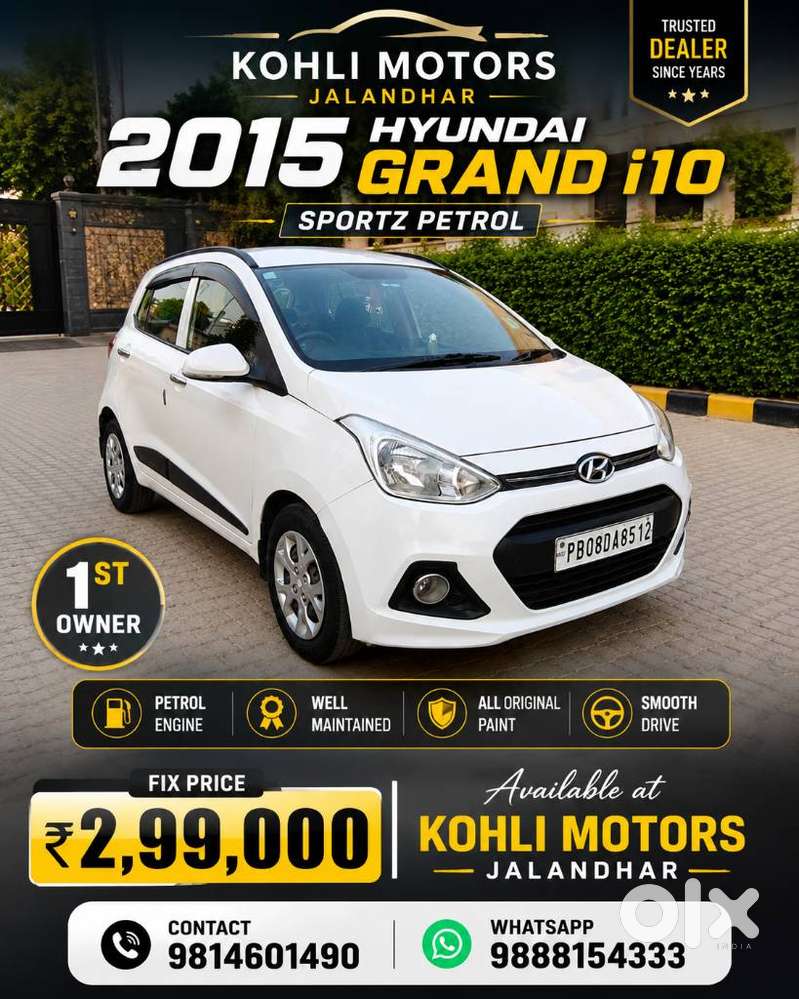 Hyundai Grand I10 1.2 Kappa Sportz Option, 2015, Petrol