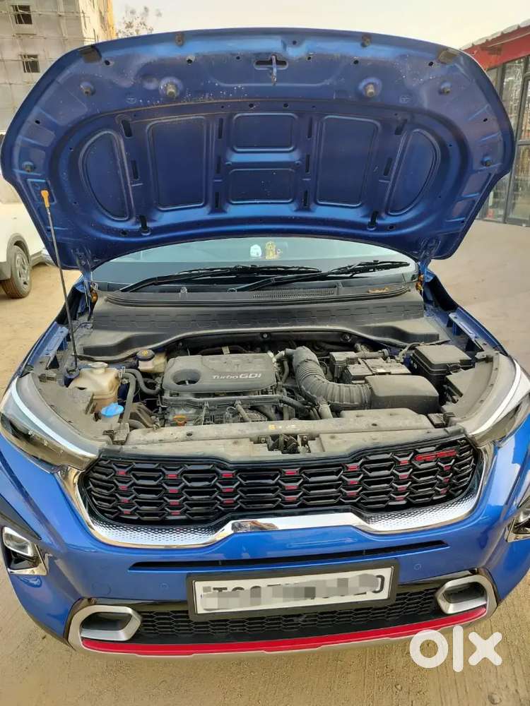 Kia Sonet Gtx Plus Imt Electric Blue Single Owner Well Maintained