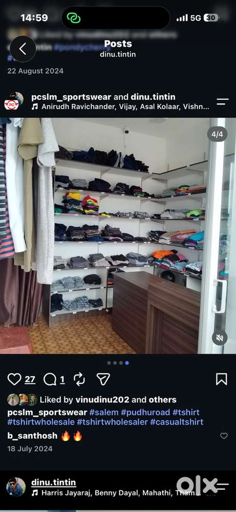 Sports wear cloth shop for sale We plan to close the shop if anyone in