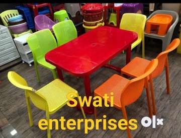 Olx plastic table chair set sale