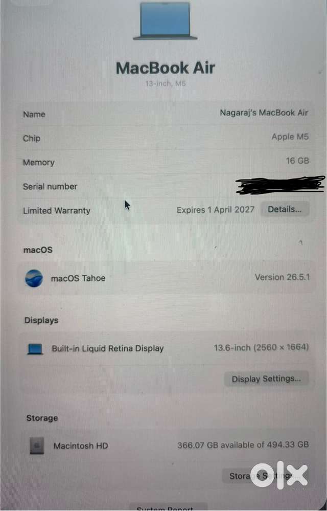 Macbook air M5