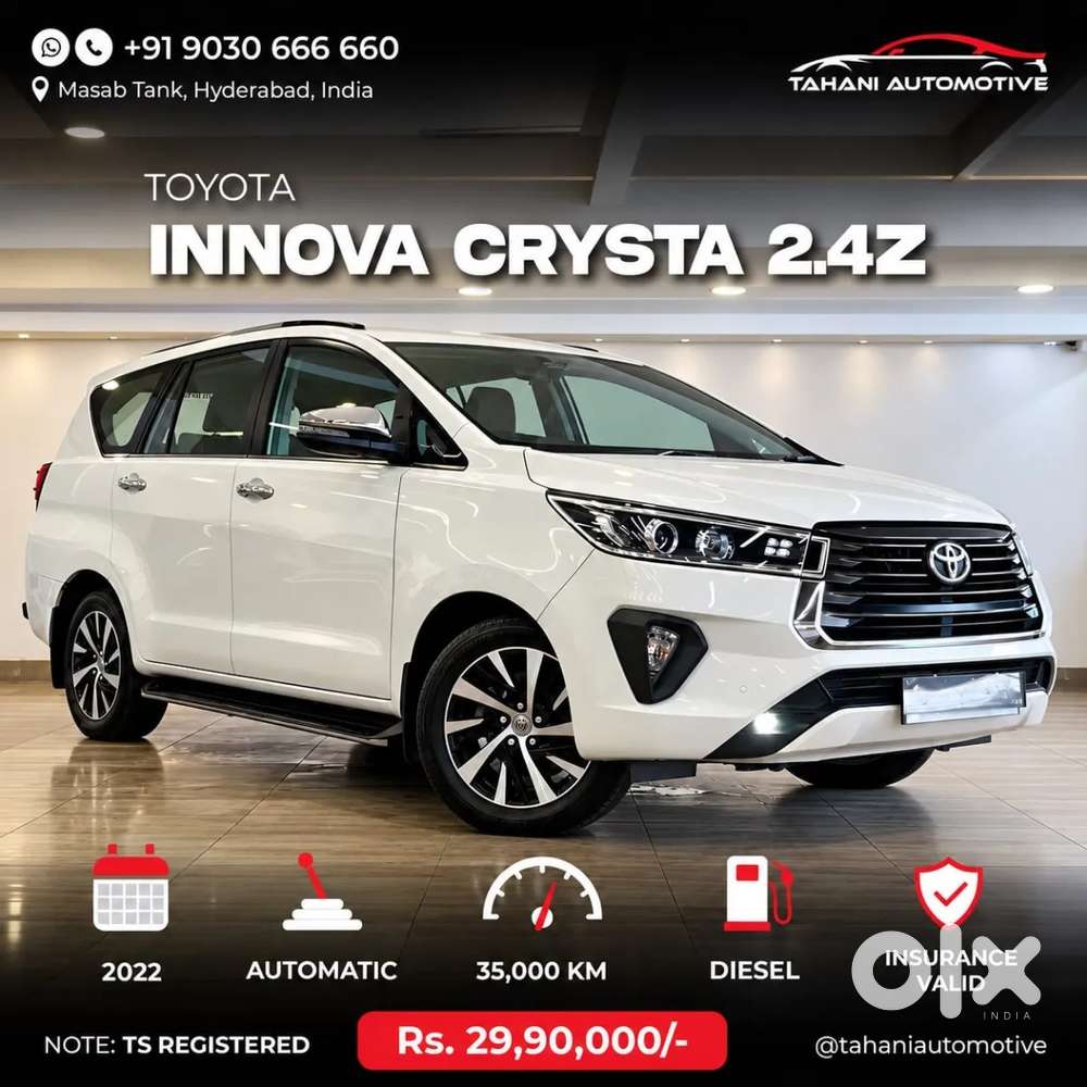Toyota Innova Crysta [2020-ongoing] 2.4 Zx 7 Str, 2022, Diesel