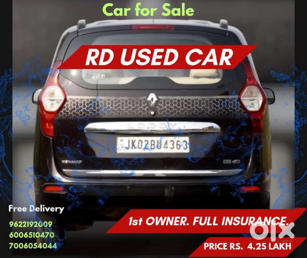 2017 Diesel Renault Lodgy Rxl 110 Ps 7 Seater 2nd Owner 
65000  Km