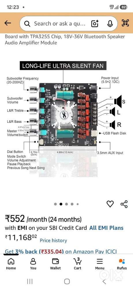 ZK-AS21 220W*2+350W 2.1 amplifier @just 4000