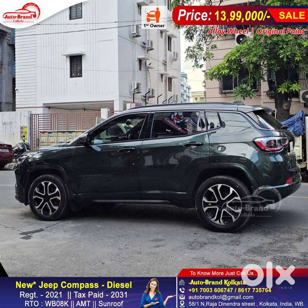 Jeep Compass 2.0 Limited Plus 4x4 Diesel At, 2021, Diesel