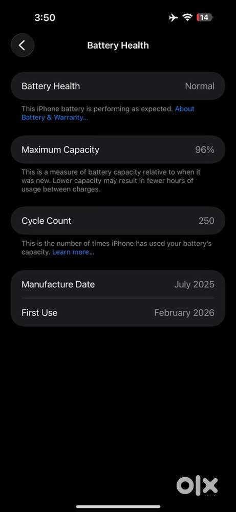 IPHONE 17 pro max silver indian 256gb