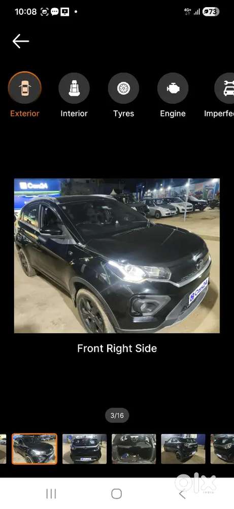 Single Owner Tata Nexon Xz+ (o) Dark Edition  Petrol  77k Km